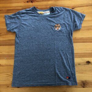 Aviator Nation Kids T-Shirt Tiger Gray Size 12 10 Medium